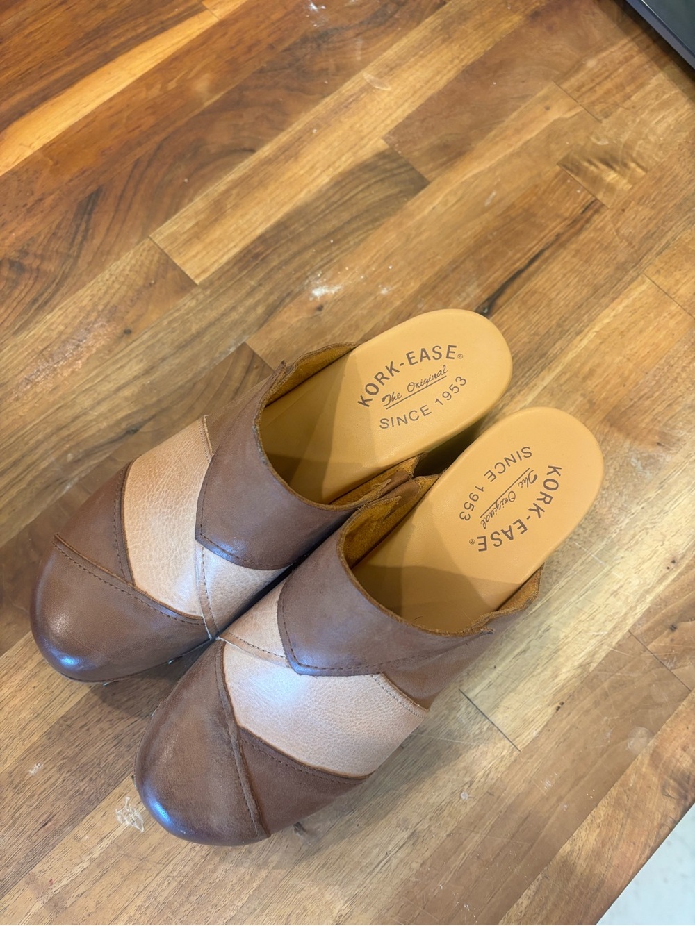 Kork-Ease Brown Suede Slip-On Clog Mules - Picture 13 of 14